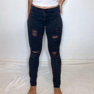 PacSun Perfect Fit Black Ripped Jeggings